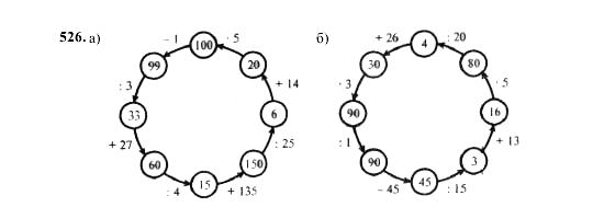 Математика пятый класс номер 526