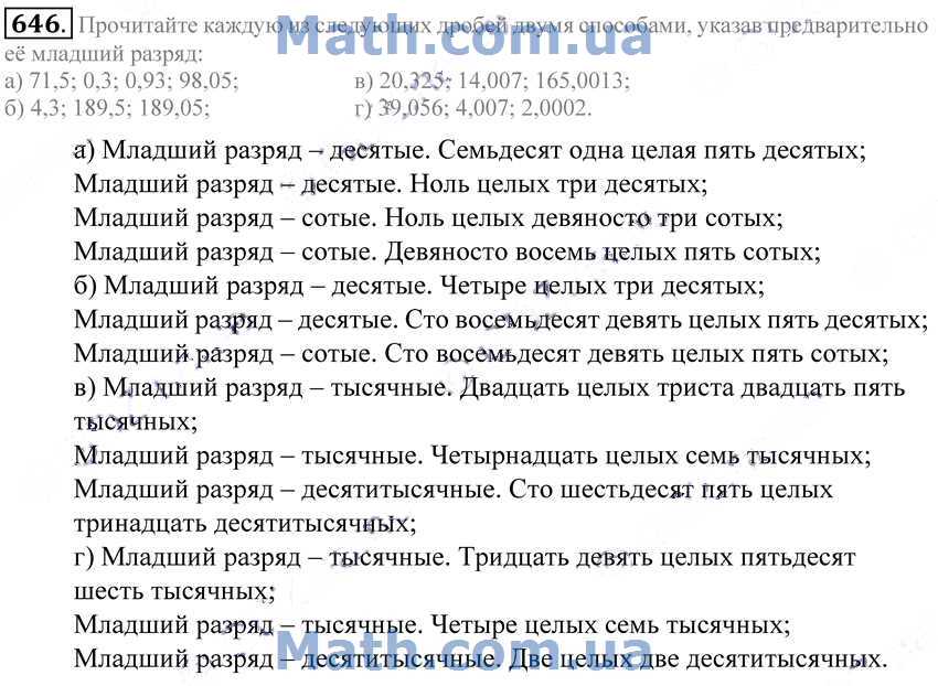 Одна целая семьдесят пять сотых. Тридцать пять целых девяносто четыре десятитысячных.